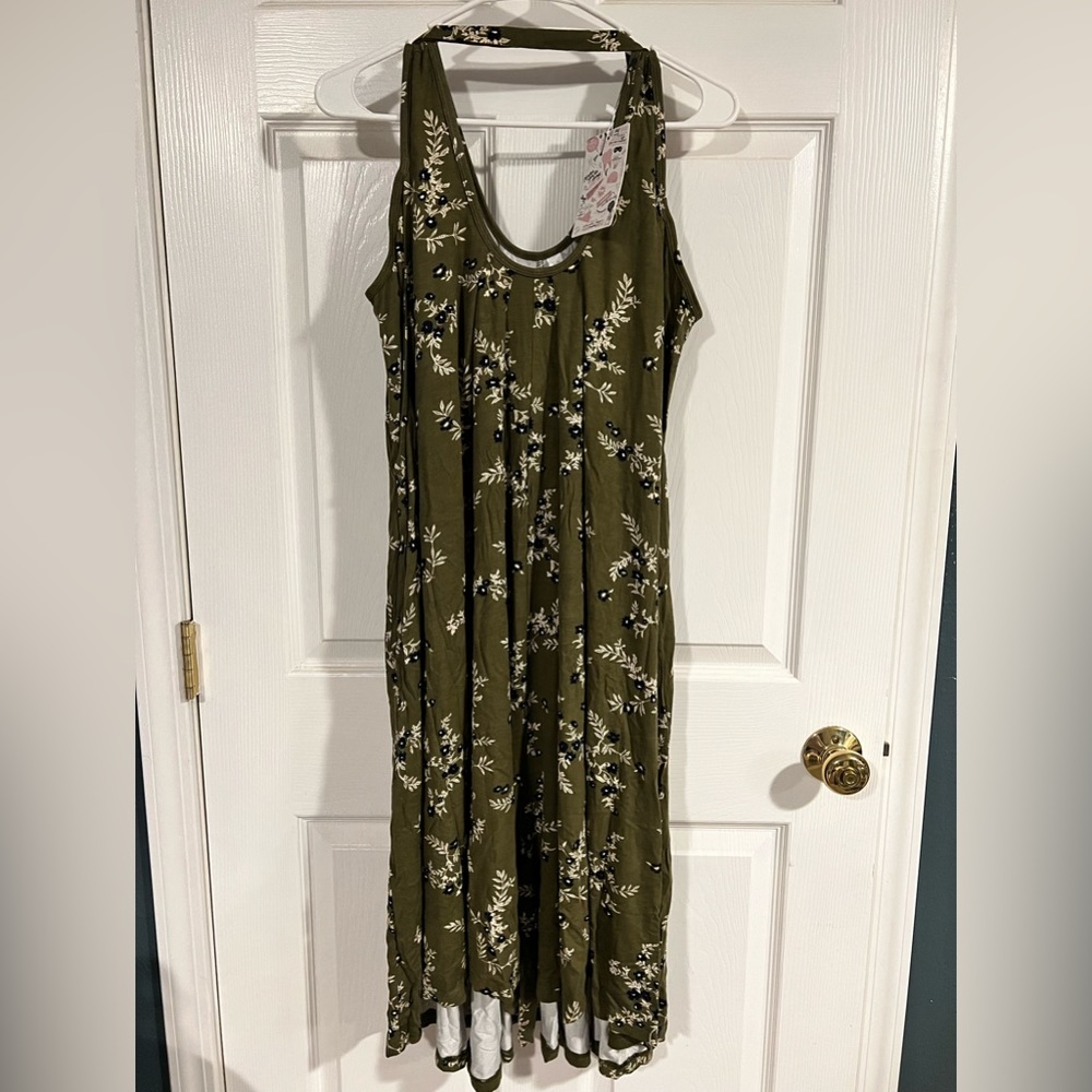 Latched Mama Romper Standard Olive Floral